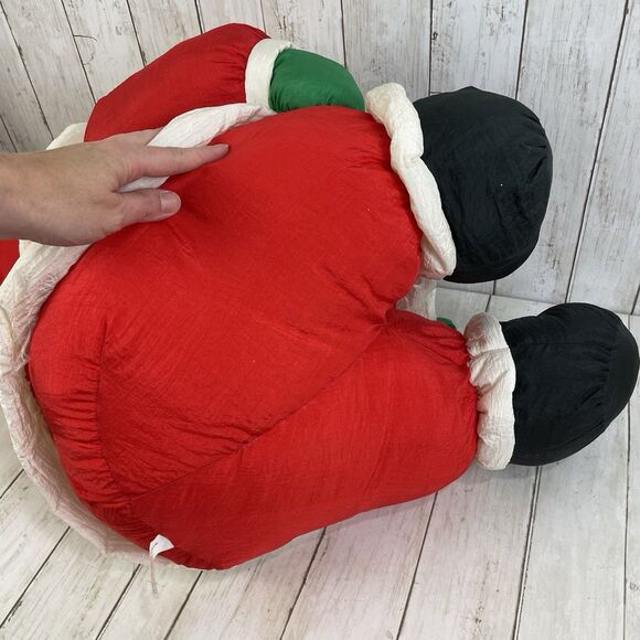 Large Department 56 Santa Claus Puffy Nylon Plush - Vintage - Picture 8 of 13